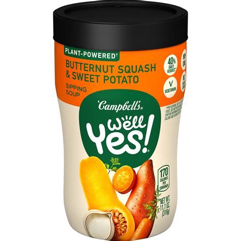 Soup Butternut Squash & Sweet Potato Campbells 8 oz - calories, carbs, nutrition