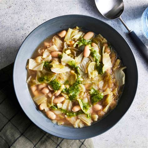 Soup Cabbage & White Bean 16 oz - calories, carbs, nutrition