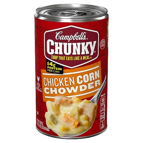 Soup Chicken Corn Chowder FRZ 8 oz - calories, carbs, nutrition