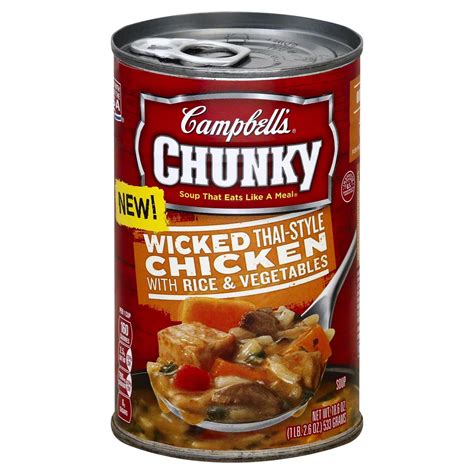 Soup Chicken & Rice Wicked Thai FRZ 12 oz - calories, carbs, nutrition