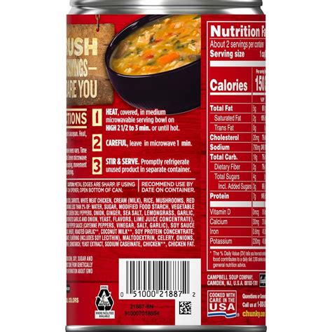 Soup Chicken & Rice Wicked Thai FRZ 6 oz - calories, carbs, nutrition