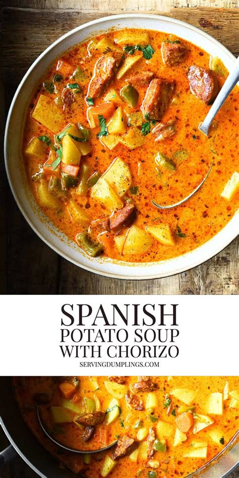 Soup Chorizo & Potato Spanish 6 oz - calories, carbs, nutrition