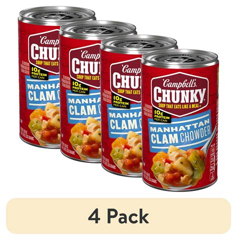 Soup Chowder Manhattan Clam Campbells 12 oz - calories, carbs, nutrition