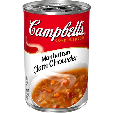 Soup Chowder Manhattan Clam Campbells 6 oz - calories, carbs, nutrition