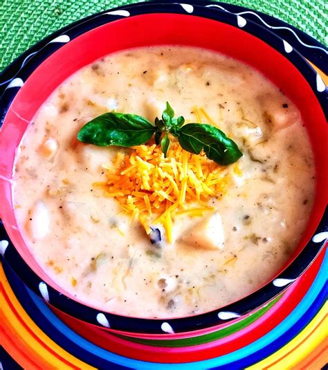 Soup Creamy Green Chile & Potato 12 oz - calories, carbs, nutrition