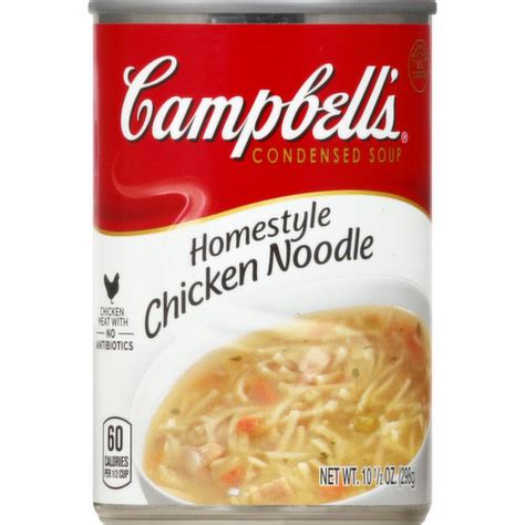 Soup Homestyle Chicken Noodle FRZ 8 oz - calories, carbs, nutrition