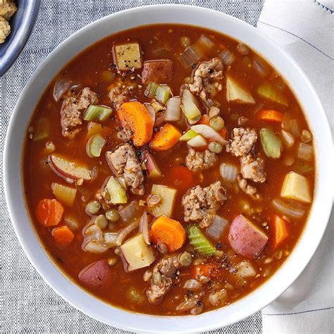 Soup Lentil Italian Sausage 12 oz - calories, carbs, nutrition