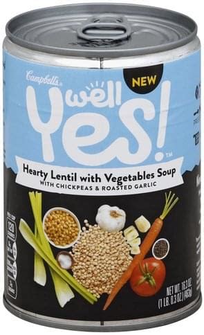 Soup Lentil Moroccan Vegetable Campbells 12 oz - calories, carbs, nutrition