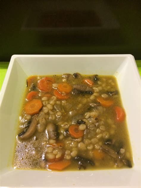 Soup Three Mushroom Barley 6 oz - calories, carbs, nutrition