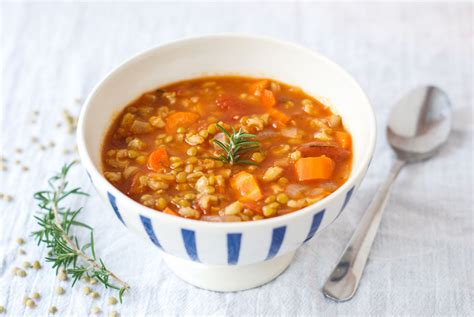 Soup Toasted Barley & Lentil 12 oz - calories, carbs, nutrition