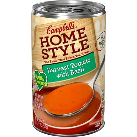 Soup Tomato Basil Campbells 8 oz - calories, carbs, nutrition