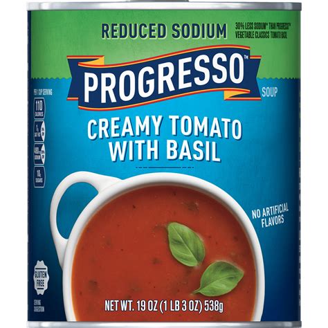 Soup Tomato Basil Creamy 6 oz - calories, carbs, nutrition