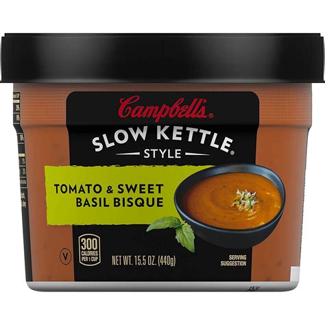 Soup Tomato Bisque with Fresh Basil 8 oz - calories, carbs, nutrition