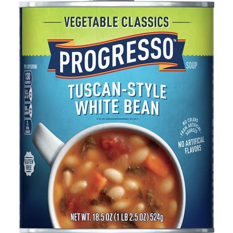 Soup Tuscan Bean 8 oz - calories, carbs, nutrition