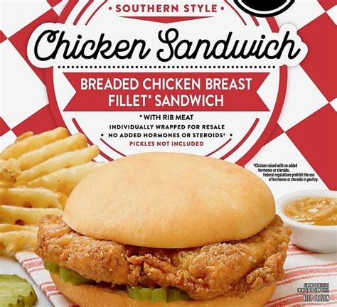 Southern Style Chicken Sandwich - calories, carbs, nutrition