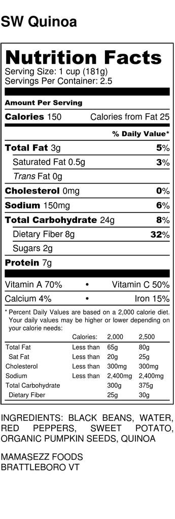 Southwest Quinoa Cake - calories, carbs, nutrition