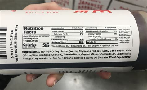 Soy BBQ - calories, carbs, nutrition