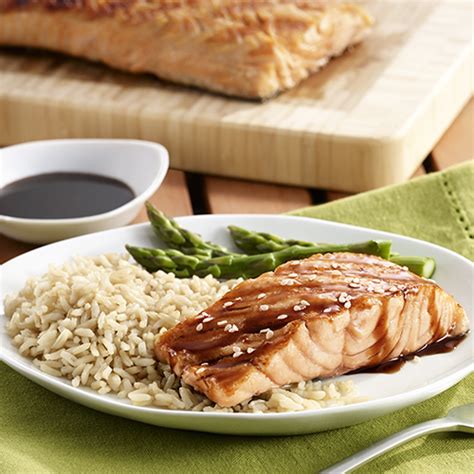 Soy Glazed Grilled Salmon - calories, carbs, nutrition