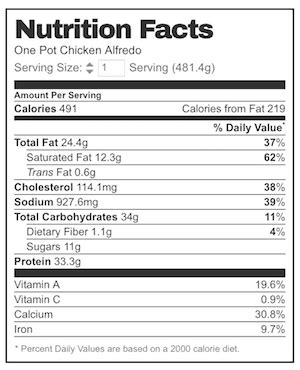 Spaghetti Chicken - calories, carbs, nutrition
