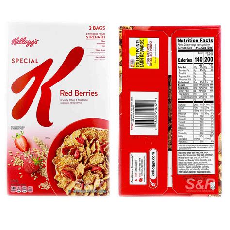 Special K Red Berries Cereal - calories, carbs, nutrition