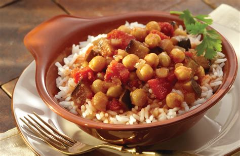 Spiced Garbanzo Beans & Eggplant (22793.1) - calories, carbs, nutrition