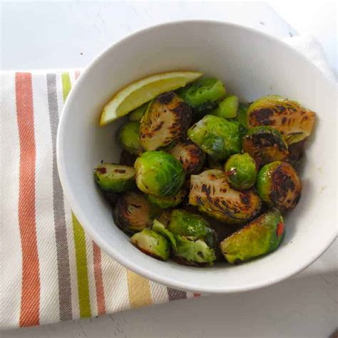 Spiced Lemony Brussels Sprouts - calories, carbs, nutrition