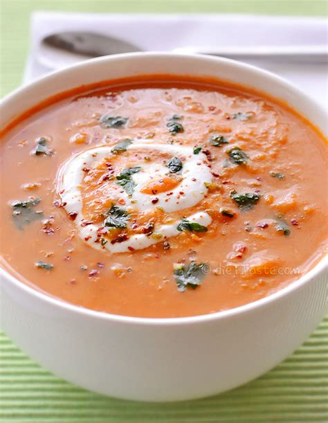 Spiced Red Lentil Soup - calories, carbs, nutrition