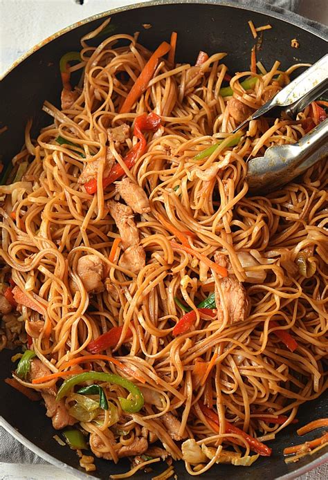 Spicy Chicken Lo Mein - calories, carbs, nutrition