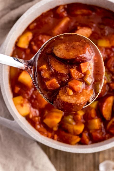 Spicy Mushroom and Andouille Soup - calories, carbs, nutrition