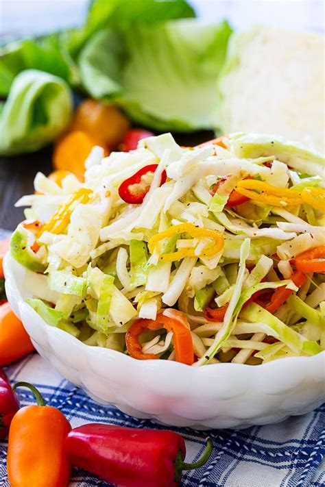 Spicy Pepper Slaw - calories, carbs, nutrition