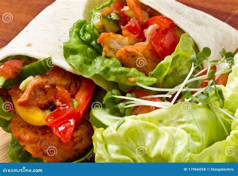 Spicy Salsa, Cheese and Chicken Wraped in a Soft Flour Tortilla - calories, carbs, nutrition