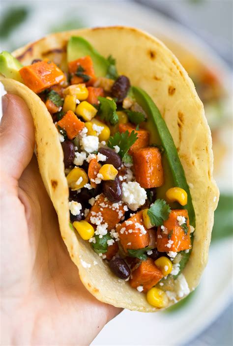 Spicy Sweet Potato & Bean Taco - calories, carbs, nutrition