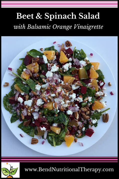 Spinach & Beet Salad with Pecans (47998.0) - calories, carbs, nutrition