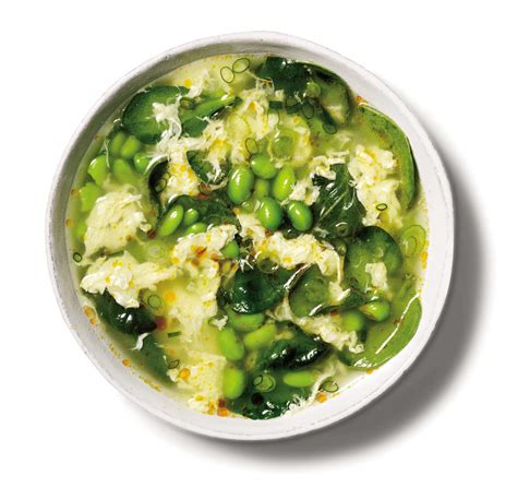 Spinach & Edamame Egg Drop Soup (MF) 12z - calories, carbs, nutrition
