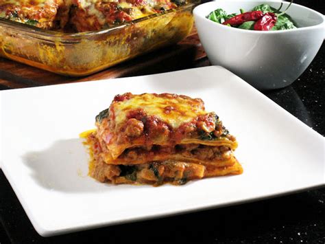 Spinach Lasagna Al Forno - calories, carbs, nutrition