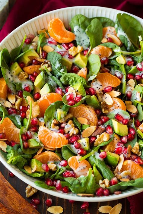 Spinach-Mandarin Orange Salad with Walnuts Red Onion-OCC - calories, carbs, nutrition