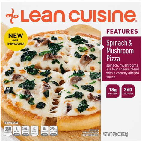 Spinach Mushroom Pizza - calories, carbs, nutrition