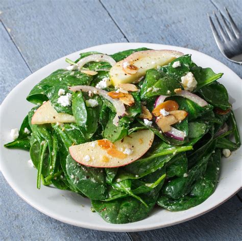 Spinach Salad - no cheese - calories, carbs, nutrition