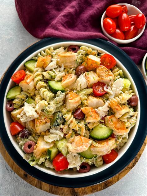 Spring Greens and Shrimp Pasta Salad - calories, carbs, nutrition