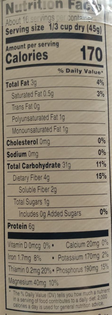 Steel Cut - calories, carbs, nutrition