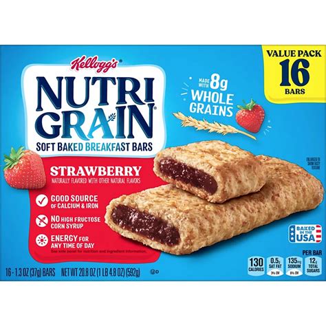 Strawberry Breakfast Bar - calories, carbs, nutrition