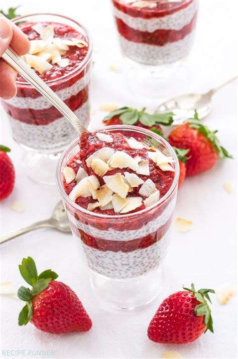 Strawberry Chia Pudding Parfait - calories, carbs, nutrition