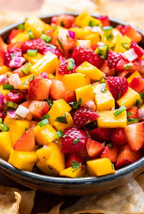 Strawberry Mango Salsa - calories, carbs, nutrition