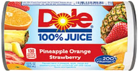 Strawberry Pineapple Juice 12 oz - calories, carbs, nutrition