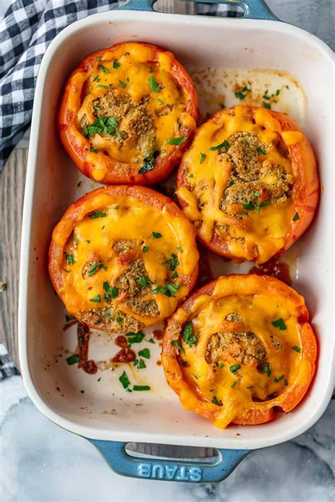 Stuffed Tomato with Zucchini (28311.1) - calories, carbs, nutrition