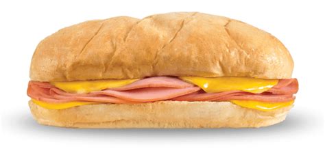 Sub Ham & American 6" CMP 1/2 Sandwich - calories, carbs, nutrition