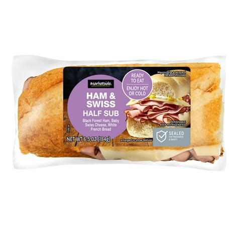 SubC Sub Ham & Swiss 6" - calories, carbs, nutrition