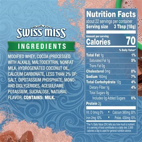 Sugar Free Hot Chocolate - calories, carbs, nutrition