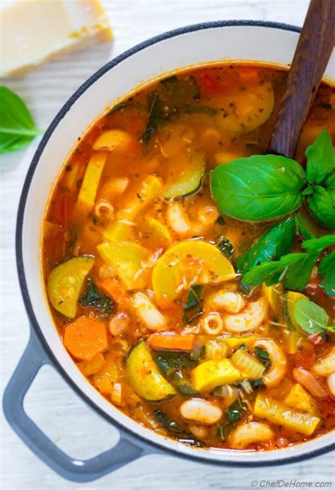 Summer Garden Minestrone Soup - calories, carbs, nutrition