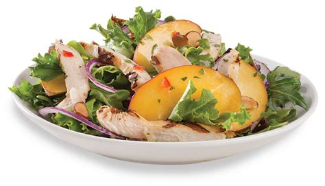 Summer Peach Salad with Balsamic Chicken - calories, carbs, nutrition